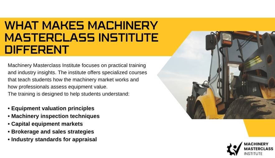 Machinery Masterclass Institute is Different